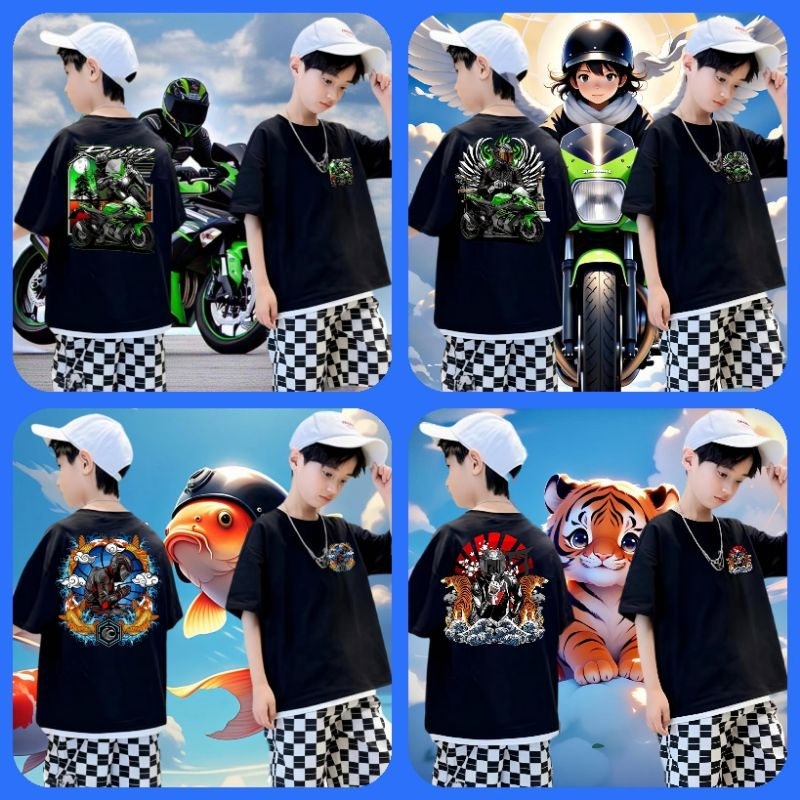 Smile Inc Baru Rilis Kaos Anak Cewek Cowok Unisex Viral Edisi Sunmorry Warna Hitam Lengan Pendek Gam