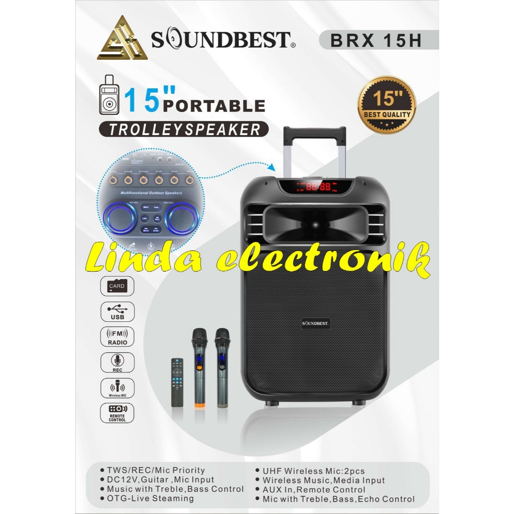 soundbest BRX-15H Speaker Portable