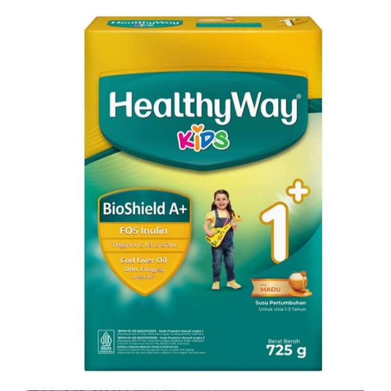 

Healthyway 1+ Susu Bubuk Pertumbuhan Anak 1-3 Tahun Madu 725 gram