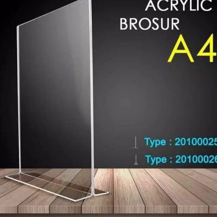 Best  T Akrilik A4 2MM  Tent card Akrilik  Tent holder Akrilik Akrilik QRist barcode  Stand Akrilik