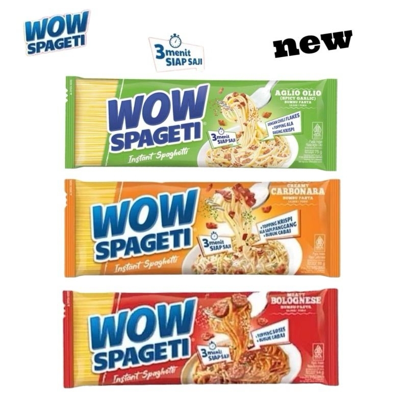 

WOW SPAGETI MAYORA Instant Spaghetti 84gr Carbonara Bolognese