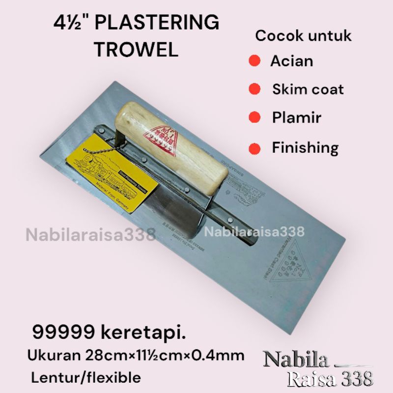 Raskam/roskam alat plester dinding,skim,acian dan finishing yf 99999 kereta api
