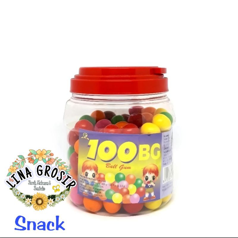 

100 BG Bull Gum Tutty Fruity Permen Karet Isi 125 Butir