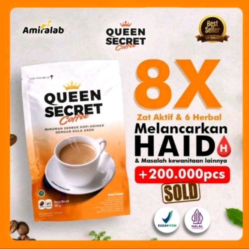 

QSC FEMALE queen secret coffee lancarkan siklus wanita halal dan bpom
