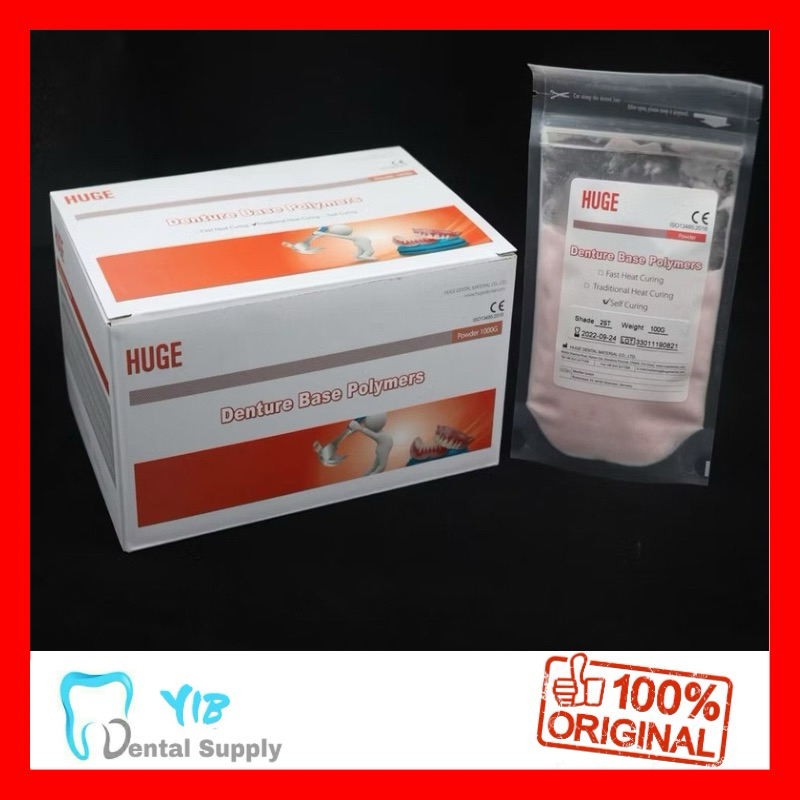 Dental Huge Denture Base Polymers Kemasan 100gr