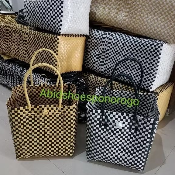 Tas besek anyaman plastik | tas kotak nasi | READY