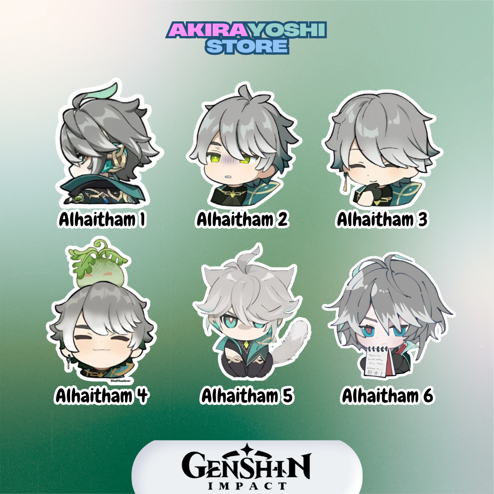 

Stiker Alhaitham Genshin Impact Sticker Vinyl