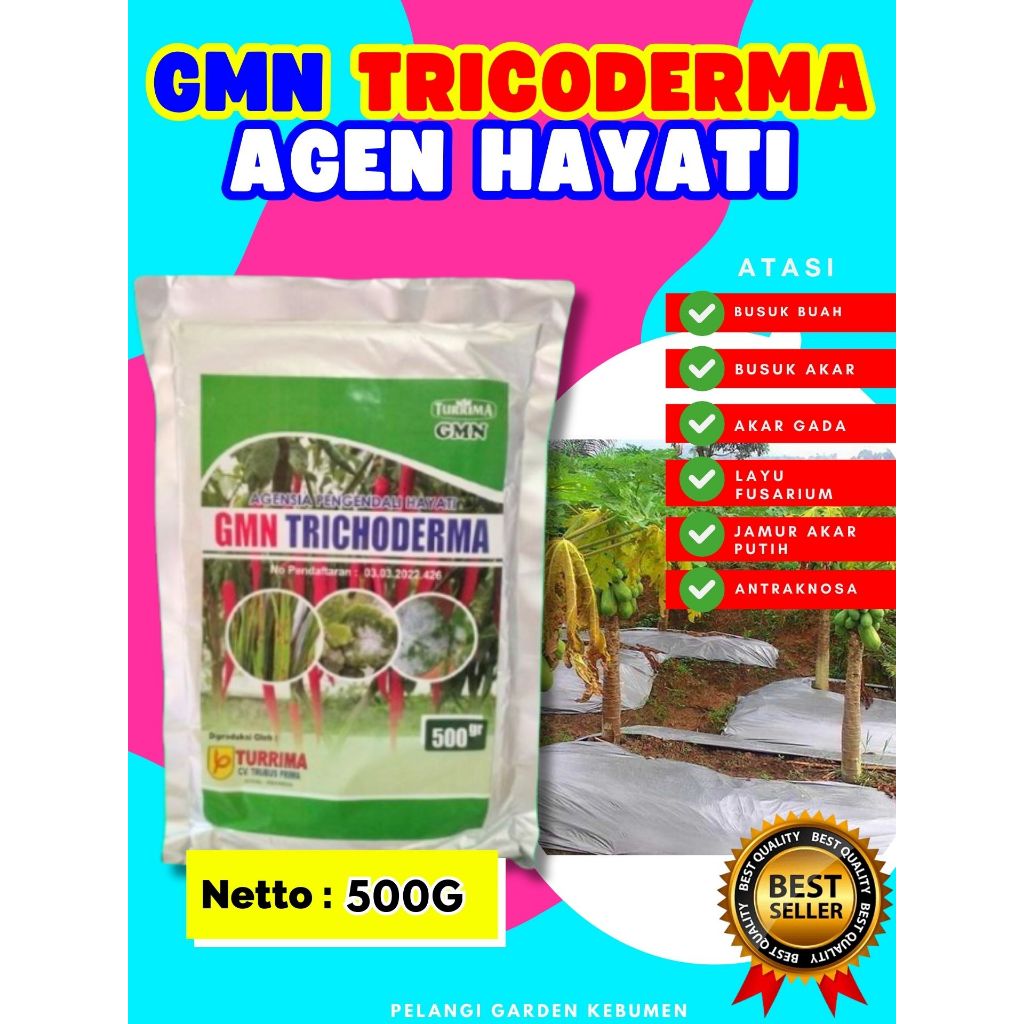BEBAS JAMUR  Tricoderma Murni Isi 500Gram, Tricoderma Organik Isi 500Gram