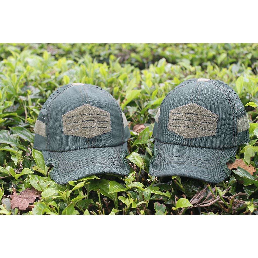 Topi Tactical Coak Warna Hijau Tua Lasercut