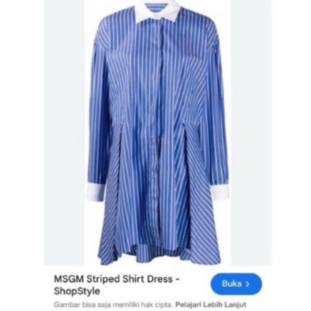 MSGM dress striped