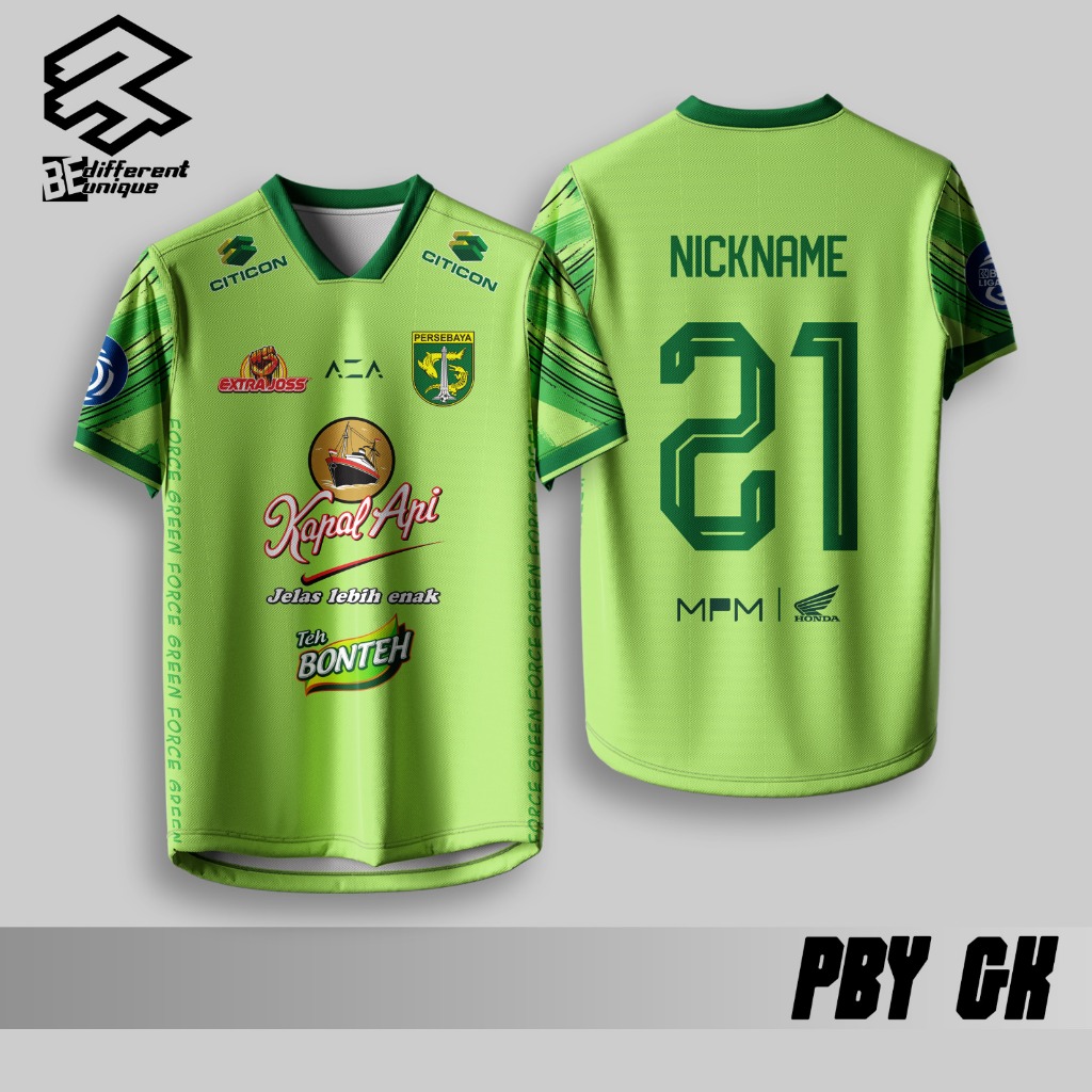 Jersey Olahraga Daily Wear 3R Full Printing Pesebaya GK