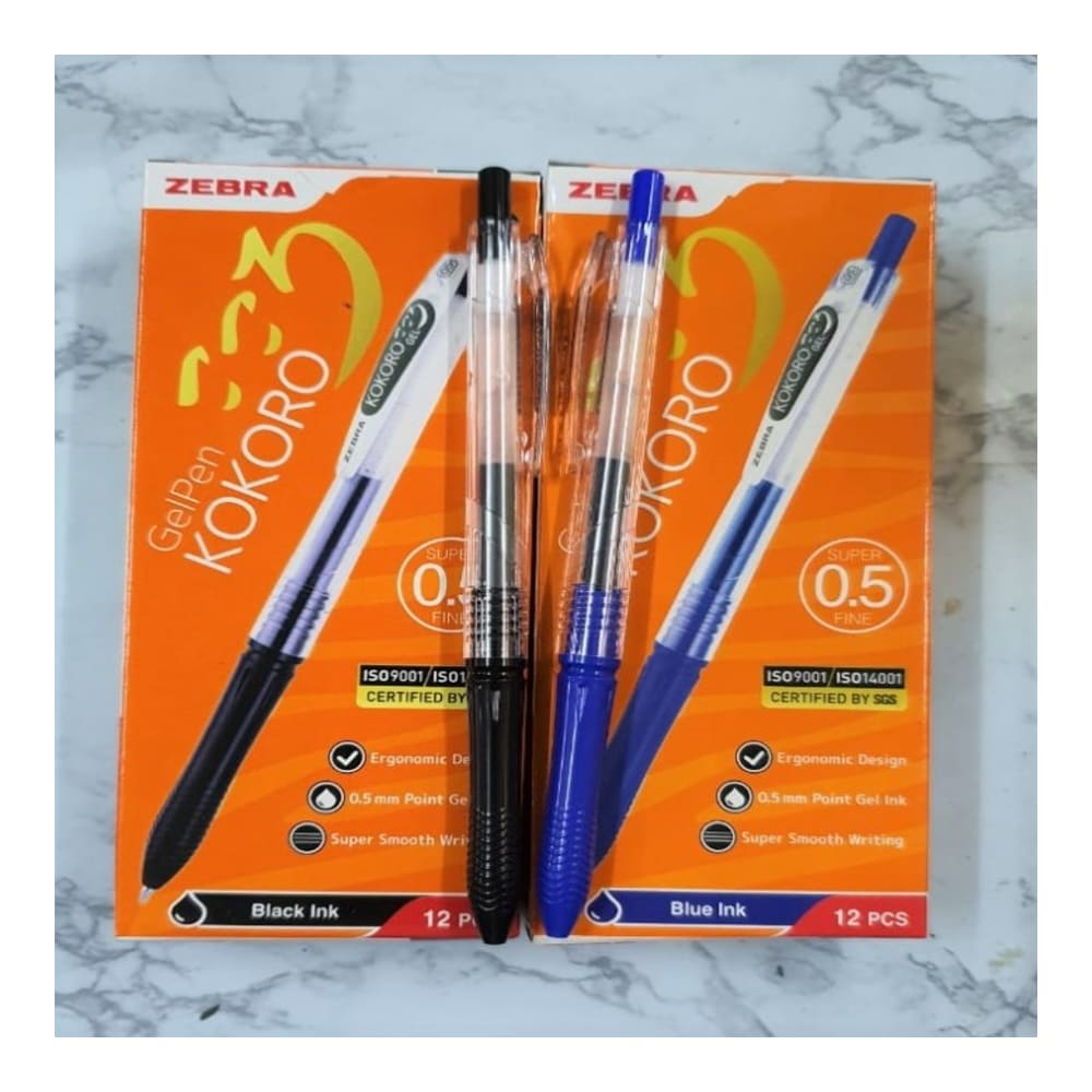 

Pulpen Zebra Kokoro Gel 0,5 Per Kotak (12 Pcs)
