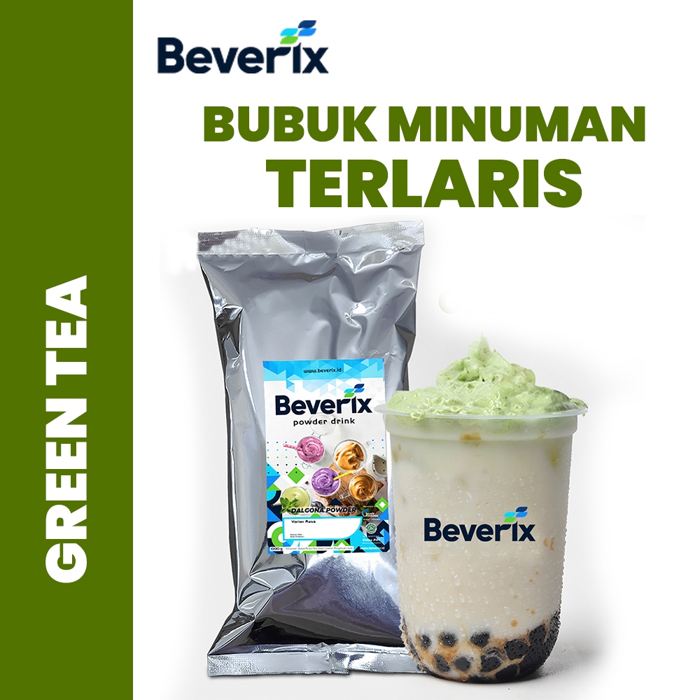 

BEVERIX Bubuk Sticky Milk Rasa Matcha Green Tea Serbuk Minuman Dalgona Es Kentel 500 Gr