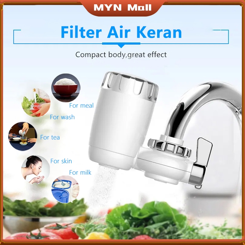 Filter Air Kran/Penyaring Air Kran/Water Filter Purifier Alat/Reusable & Washable Water Filter