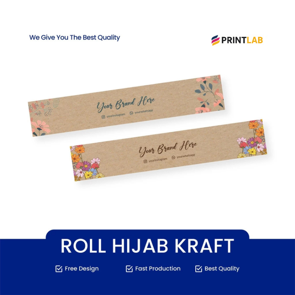 Print Lab Paper Belt Kraft/ Paper Sleeve / Label Segel Box / Packaging Sleeve / Paperbelt Kraft