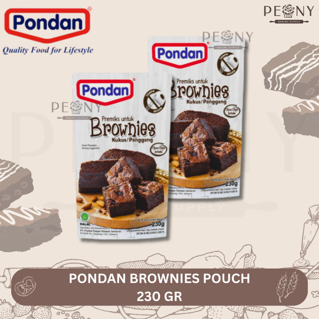 

PONDAN BROWNIES KUKUS / TEPUNG BROWNIES INSTAN 230 GRAM