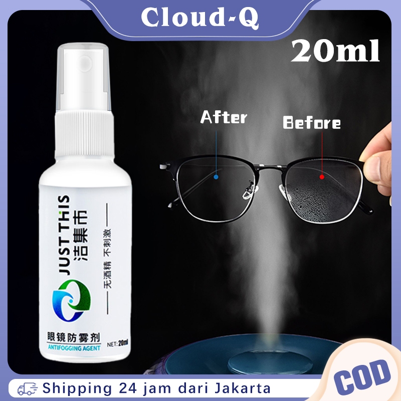 Cairan Pembersih Kacamata Anti Fog Anti Uap 20ml Spray Pembersih Kacamata Renang Anti Fog