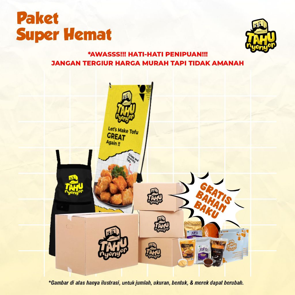 

Paket Usaha Tahu Krispy Kekinian Termurah - Super Hemat