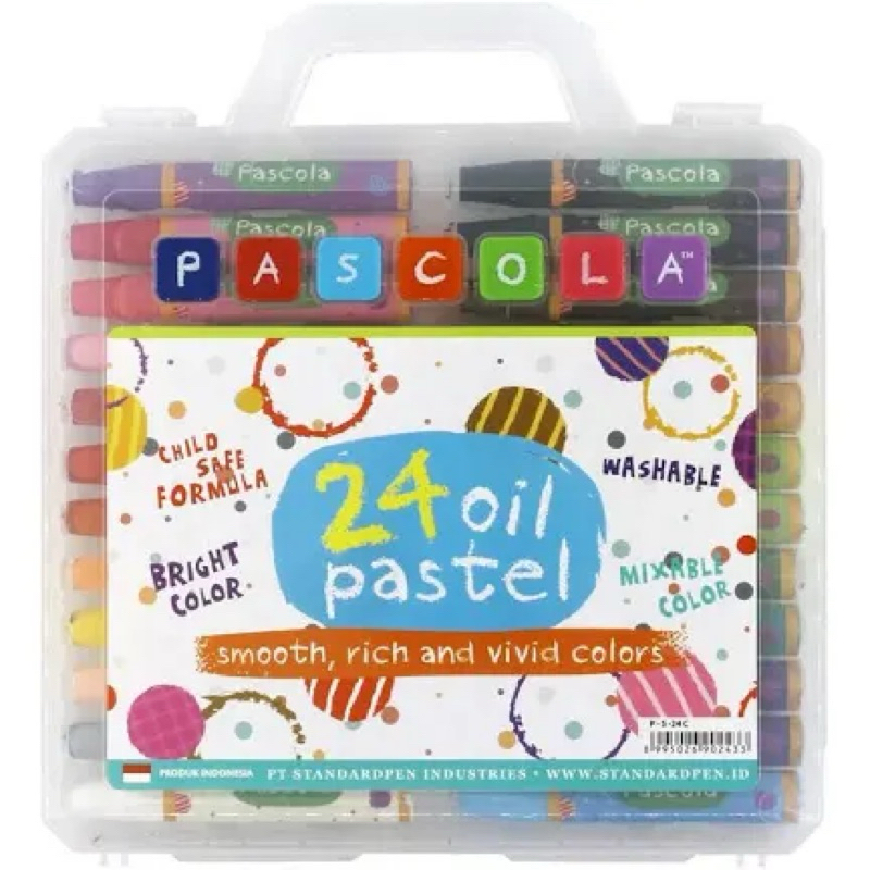 

Crayon Pascola 24C: warna cerah, non-toxic, aman anak, mudah dibersihkan, cocok mewarnai seru!
