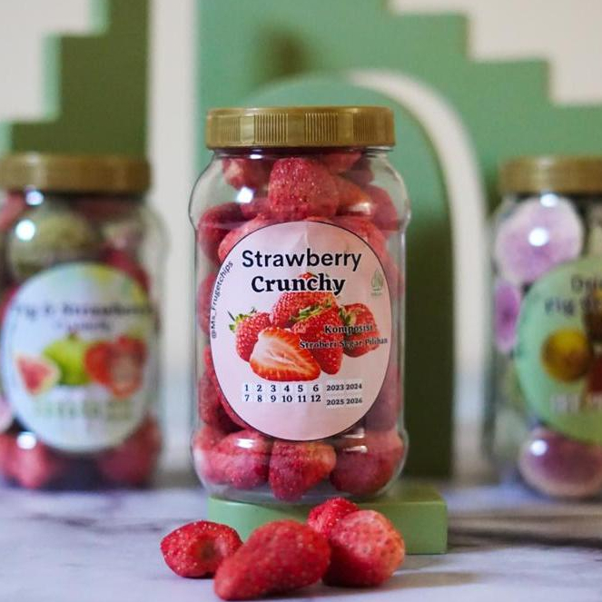 

Snack Buah Strawberry Kering - Freeze Dried - Camilan Sehat Strawberry Kering TERMURAH 100%