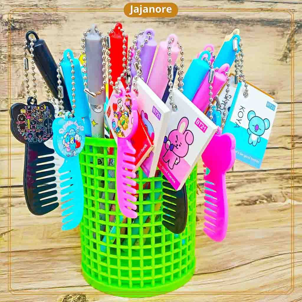 JR - 1 LUSIN - PULPEN GEL BISA DIHAPUS GANTUNGAN LUCU / PULPEN BISA HAPUS / ALAT TULIS PENA KARAKTER