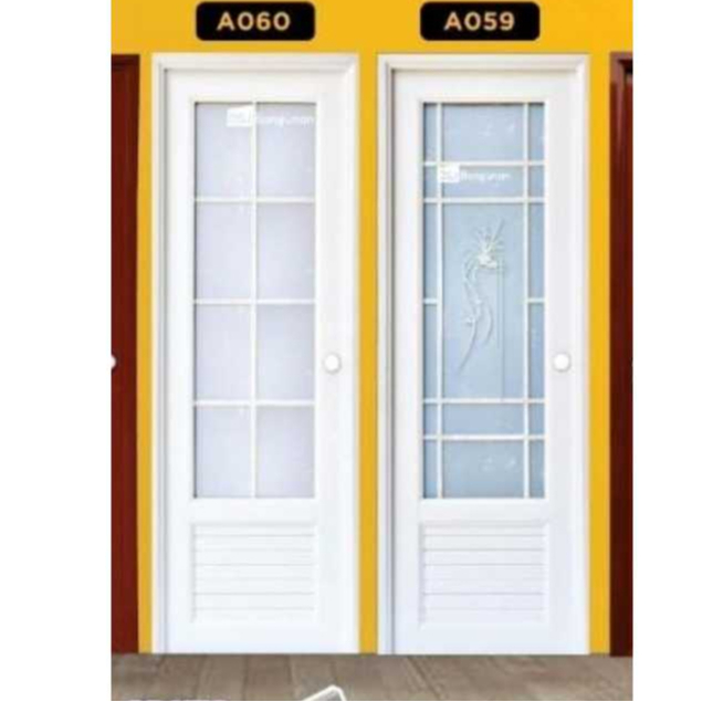 Pintu kamar mandi UPVC EDEN / OPTIMUS/ MINIMALIST 70x198 + Kusen 003 / 059 / 060 / B004 /107/109 - L