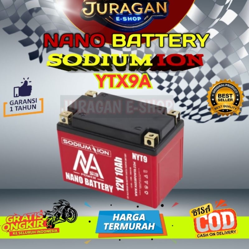 Aki Motor Sodium ion NANO BATTERY / Kwalitas di atas Aki Lithium / Aki motor / Aki Motor Sodium / Ac
