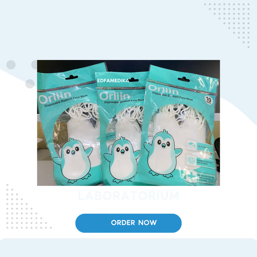 Masker Duckbill Pack Orliin 3Ply Tebal Earloop dan Headloop (1 PACK isi 10 PCS)
