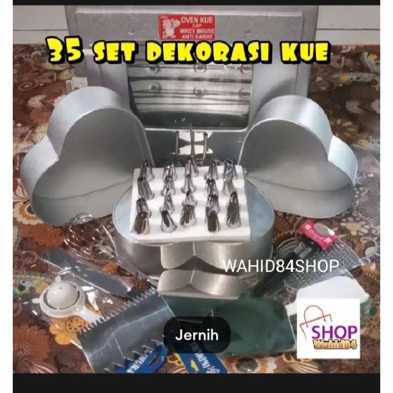 OVEN SET DEKORASI KUE/SET LOYANG LOVE/OVEN KUE/OVEN KOMPOR/LOYANG BOLU/OVEN