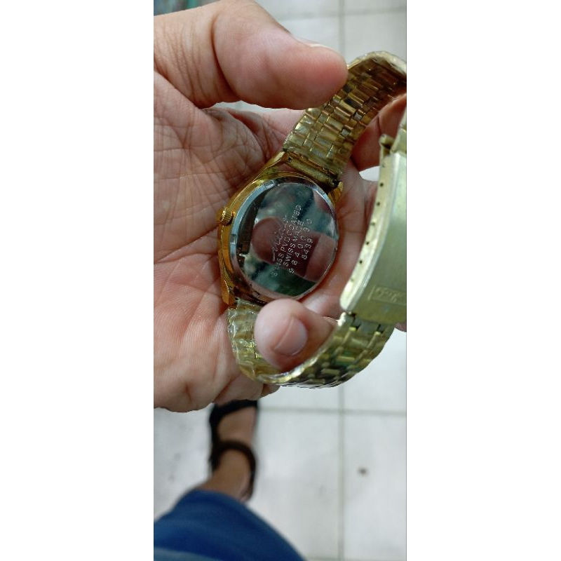 jam tangan pria vintage do gold stainless steel quartz