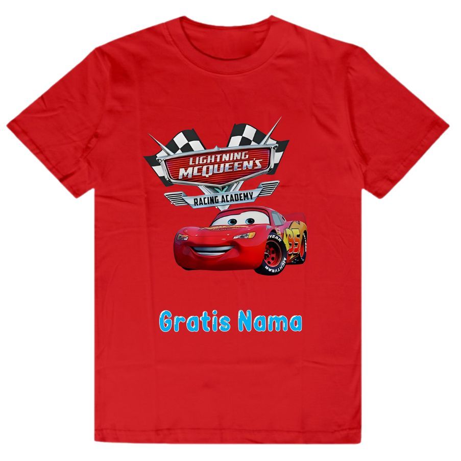Kaos Atasan Anak Laki Laki Motif Cars Lightning Mcqueen Baju Kaos Anak Mcqueen Unisex 1-10 Tahun