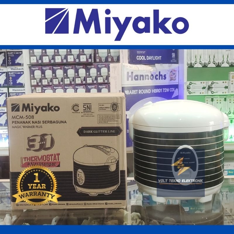 Magic Com Miyako 1,8 Liter MCM-508 Dark Glitter Line / Penanak Nasi Miyako MCM 508