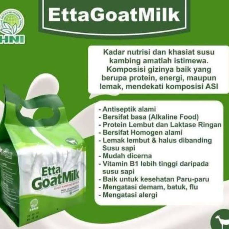 

EGM (ETTA GOAT MILK) SUSU KAMBING BY HNI HPAI | HALAL MART MIFTAH