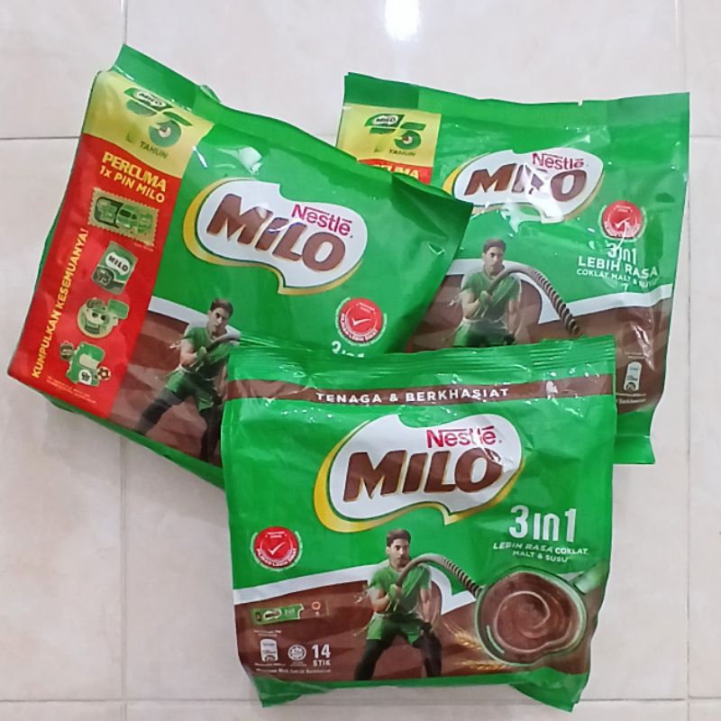 

Susu Milo 3 in1 coklat lebih pekat