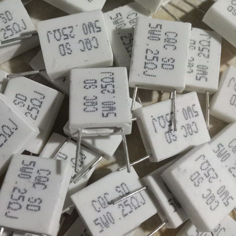 Resistor 0,25ohm 5watt tahanan kapur model gepeng