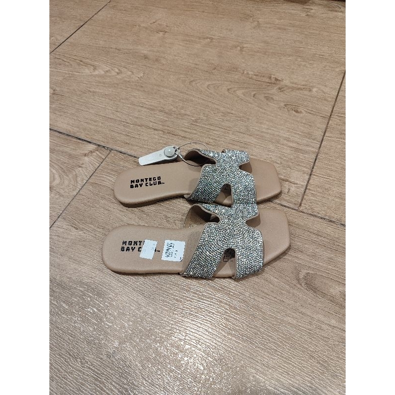 PROMO Sandal montego rhnstn nude silver by payless