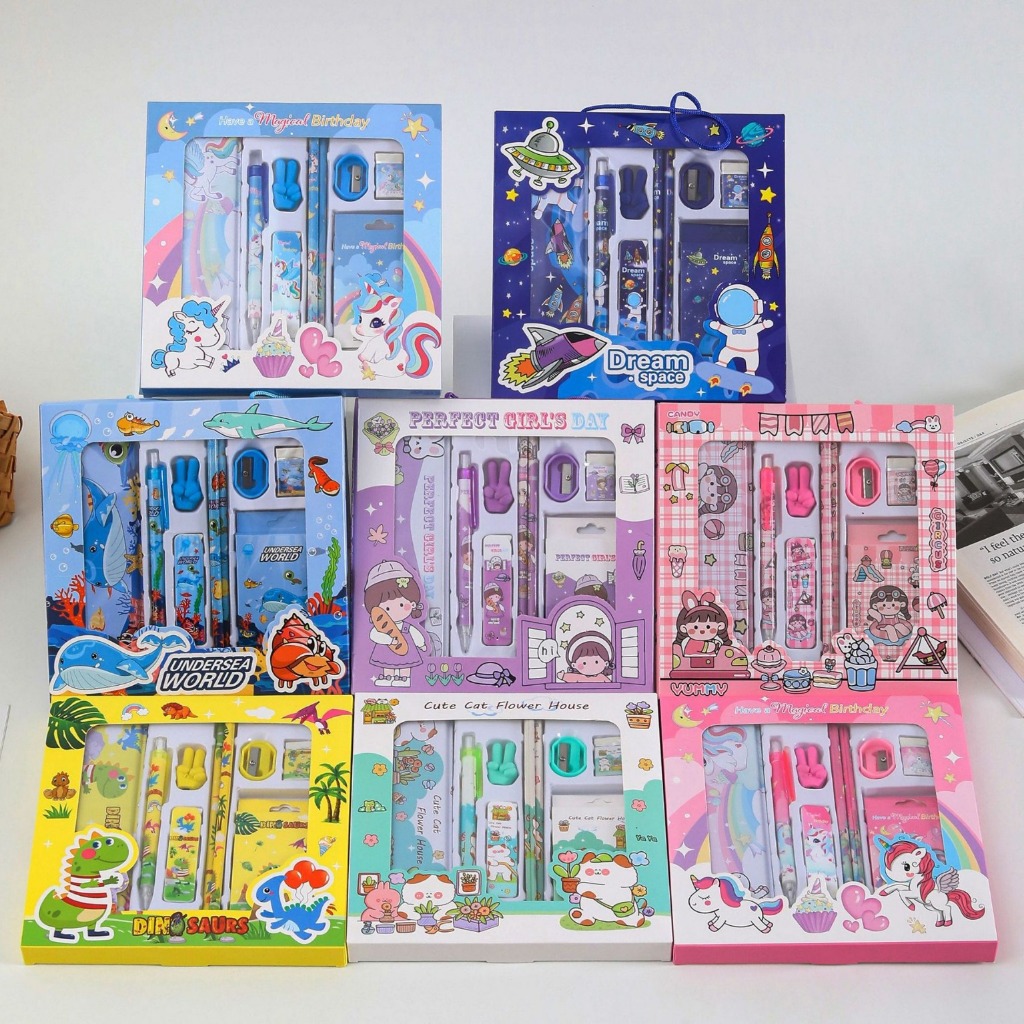 

{Sanrio} Set Alat Tulis Lengkap Kotak JariLucu dan Unik Katakter Sanrio Kuromi/Melody/Cinnamoroll