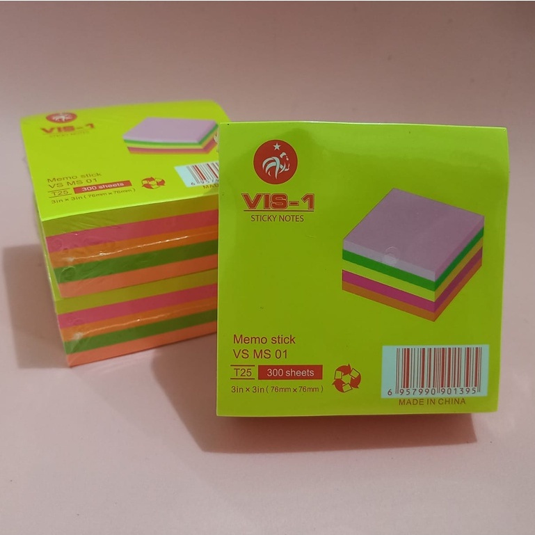 

Stick Note Memo / Memo Note Polos Warna Warni ( 76 x76 mm)