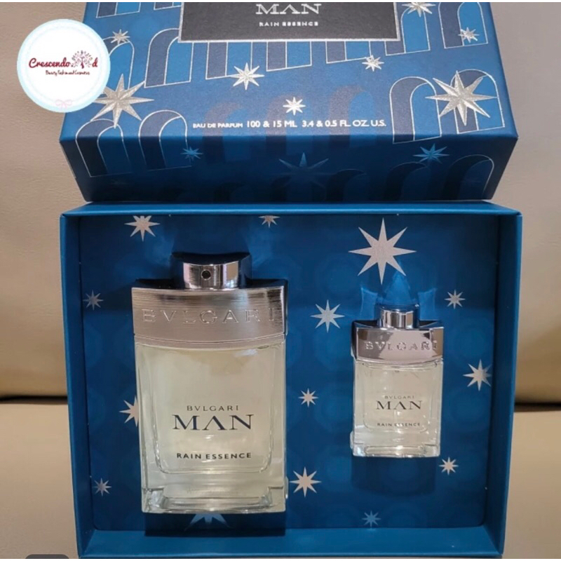 Bvlgari Man Rain Essence Gift Set -Edp100ml+15ml
