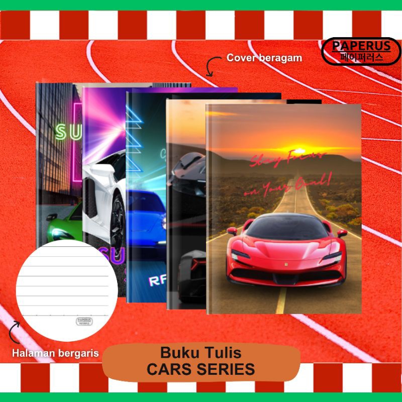 

PAPERUS Buku Tulis / Series CARS / Buku Tulis Murah