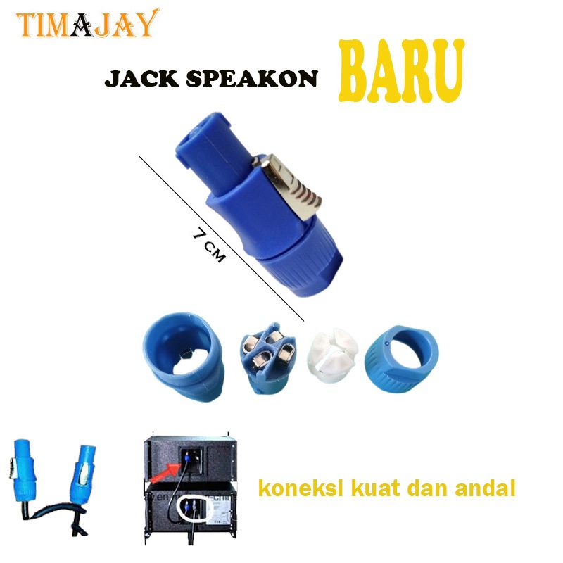 Jek Spikon biru plug spikon murah berkualitas JACK SPEAKER bisa cod
