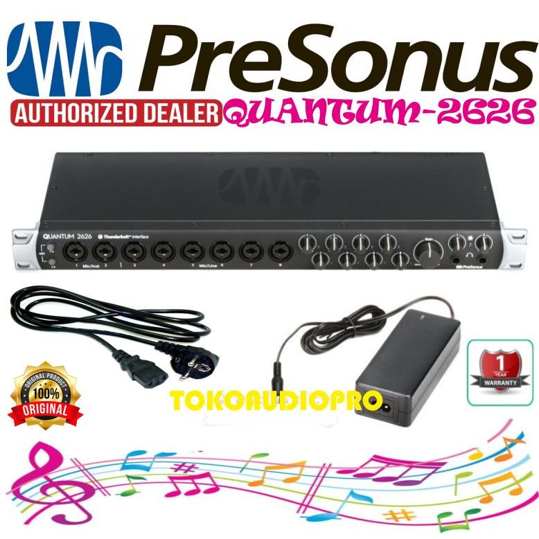 Presonus Quantum 2626 soundcard thunderbolt