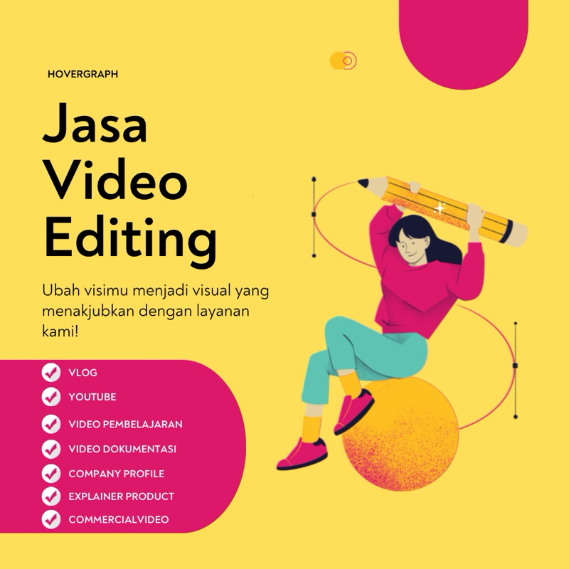 Jasa Video Editing (Youtube,Video Pembelajaran,Company Profile dll)