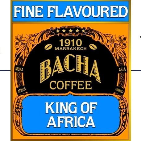 

| BACHA COFFEE | KING OF AFRICA | FINE FLAVOURED | 100 % ARABICA | - SACHET