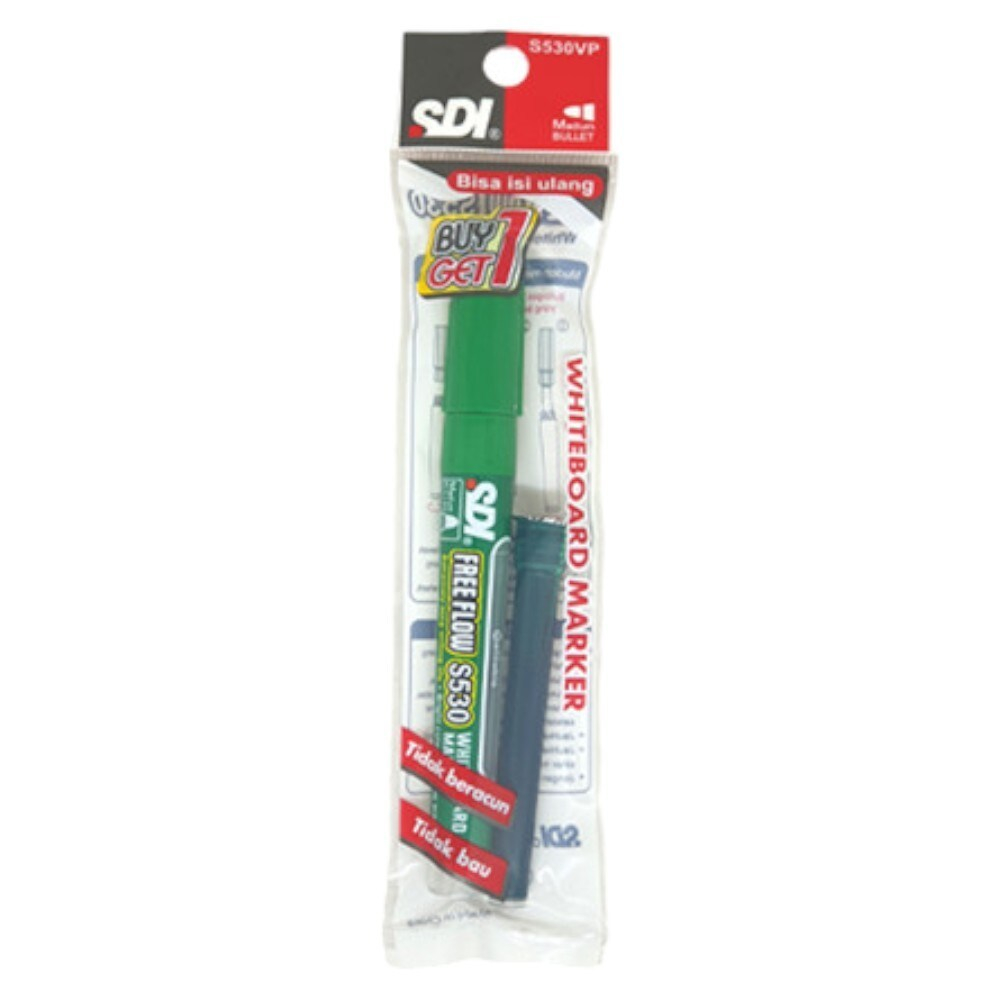 

SDI SPIDOL WHITEBOARD MARKER SDI S530VP HIJAU FREE REFIL