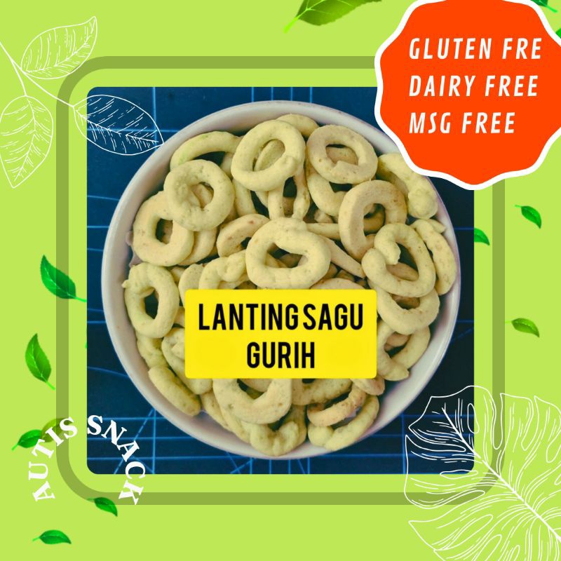 

LANTING SAGU GURIH Non telur, untuk AUTIS/GLUTEN FREE/DAIRY FREE/MSG FREE/SNACK AUTISME