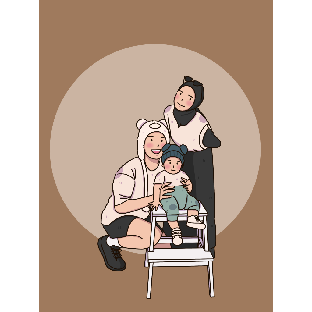 (SOFT COPY ONLY) JASA ILUSTRASI WAJAH / ILUSTRASI DIGITAL / LUKIS WAJAH