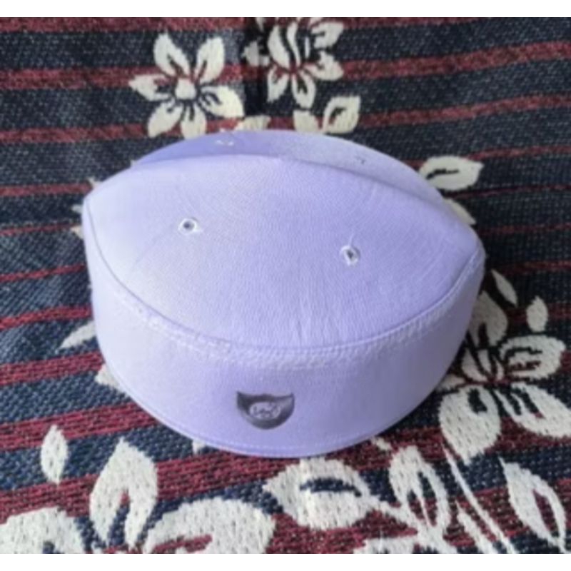 peci putih songkok putih bordir songkok logo malaysia