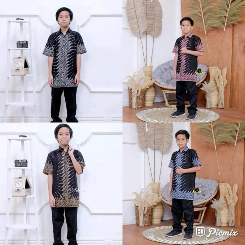 BAJU BATIK ANAK LAKI LAKI | ATASAN BATIK ANAK MODERN