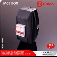 Broco Box MCB 2 Grup 17102 Box MCB Broco 17102 Hitam BOX MCB OUTBOW 2 Group Berkualitas